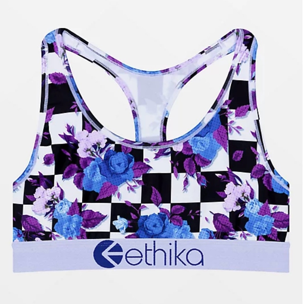 Ethika Hightop Bloom Sports Bra, size Smalll